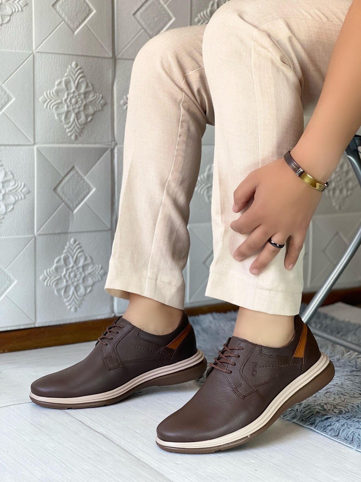 ZAPATO ELEGANT- MARRON Cuero Premium