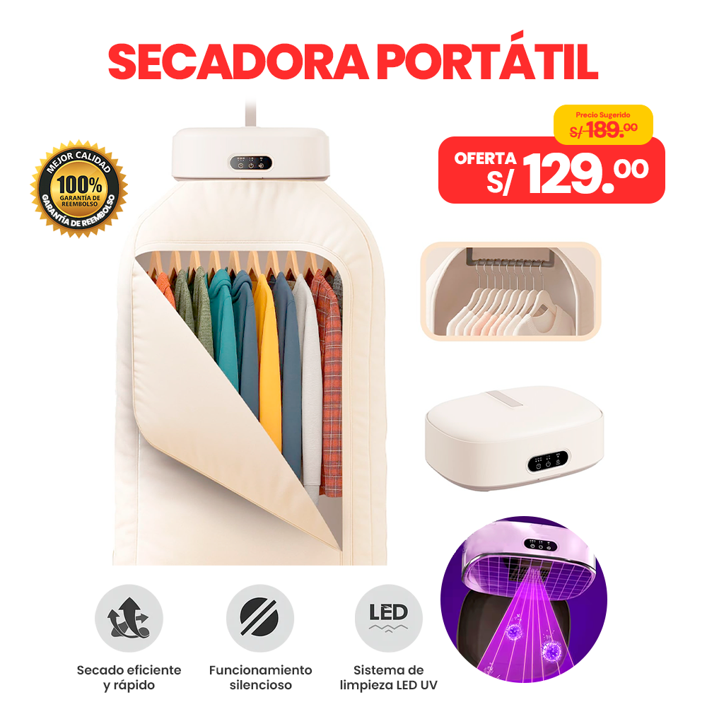 SECADOR DE ROPA - Tecnología que seca rápido
