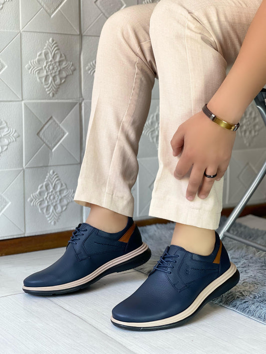 ZAPATO ELEGANT - AZUL Cuero Premium