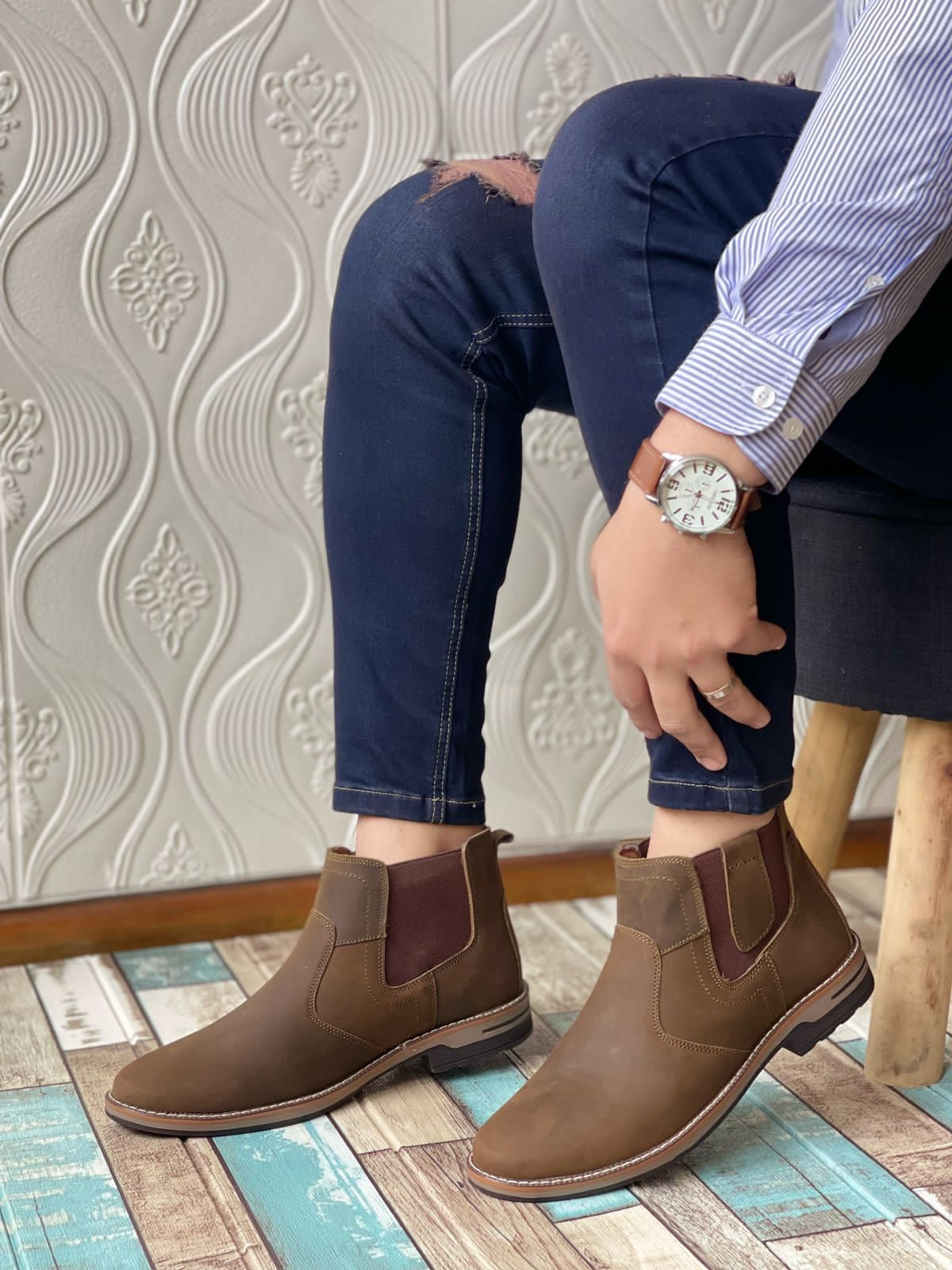 BOTIN CASUAL - OLIVO