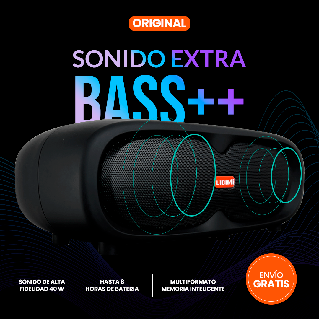 EXTRA BASS++ 40W - PARLANTE ORIGINAL LIDIMI