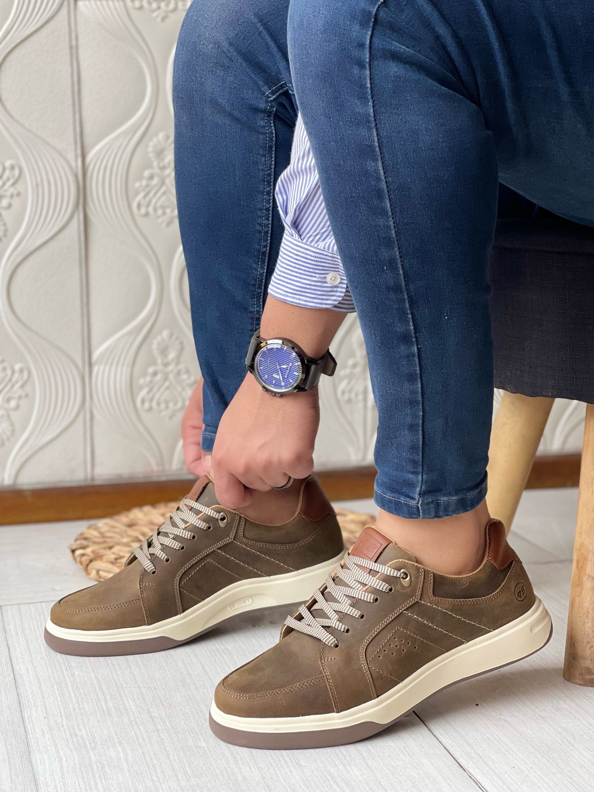 ZAPATO RS - ORO KM Cuero Premium