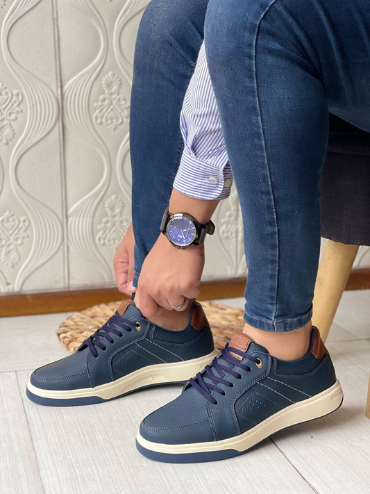 ZAPATOS RS - AZUL Cuero Premium