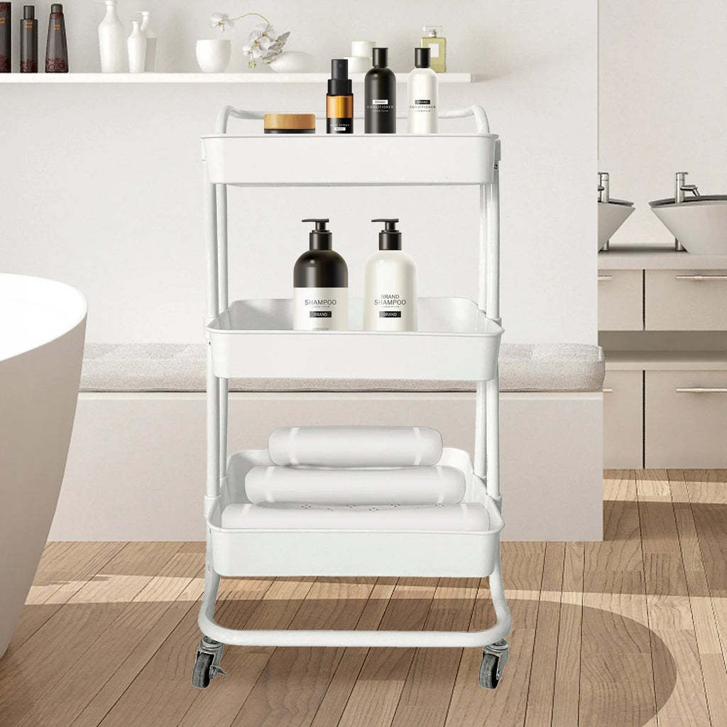 Carrito Organizador de 3 Niveles con Ruedas