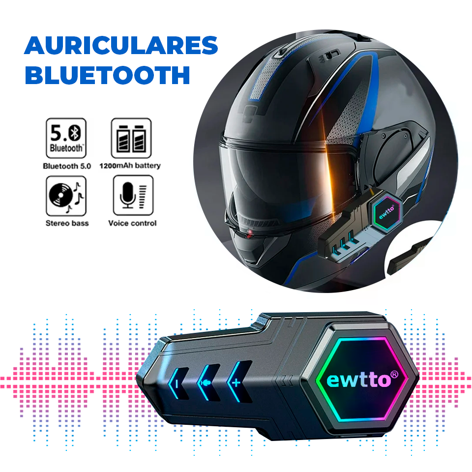 AURICULARES BLUETOOTH - MOTEROS