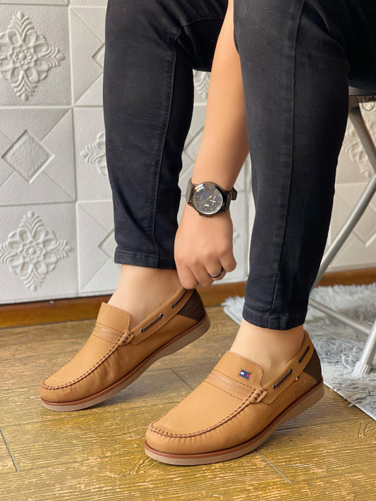 Mocasín Casual TM - Camello (Nobuck)