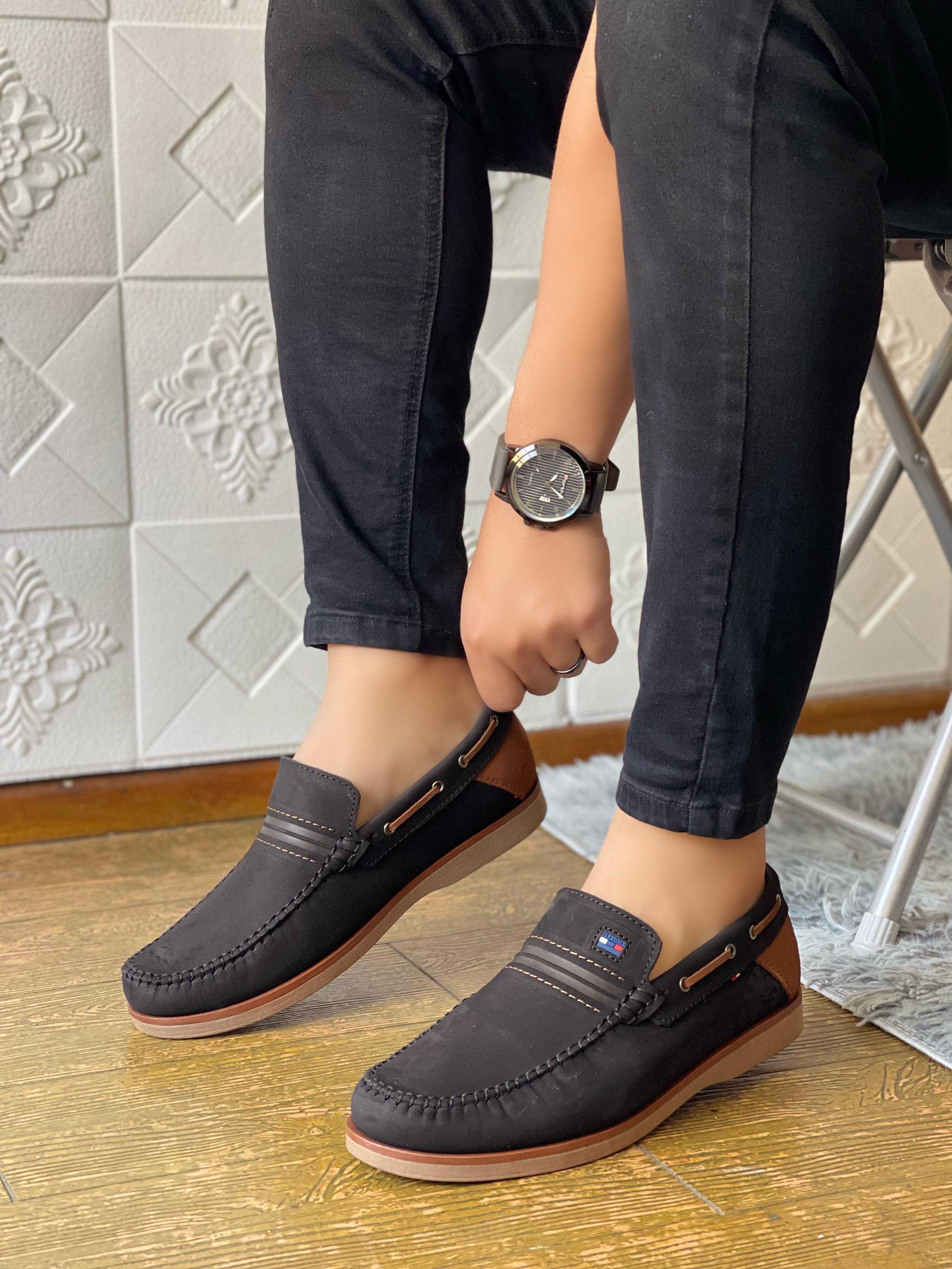 Mocasín Casual TM - Negro (Nobuck)