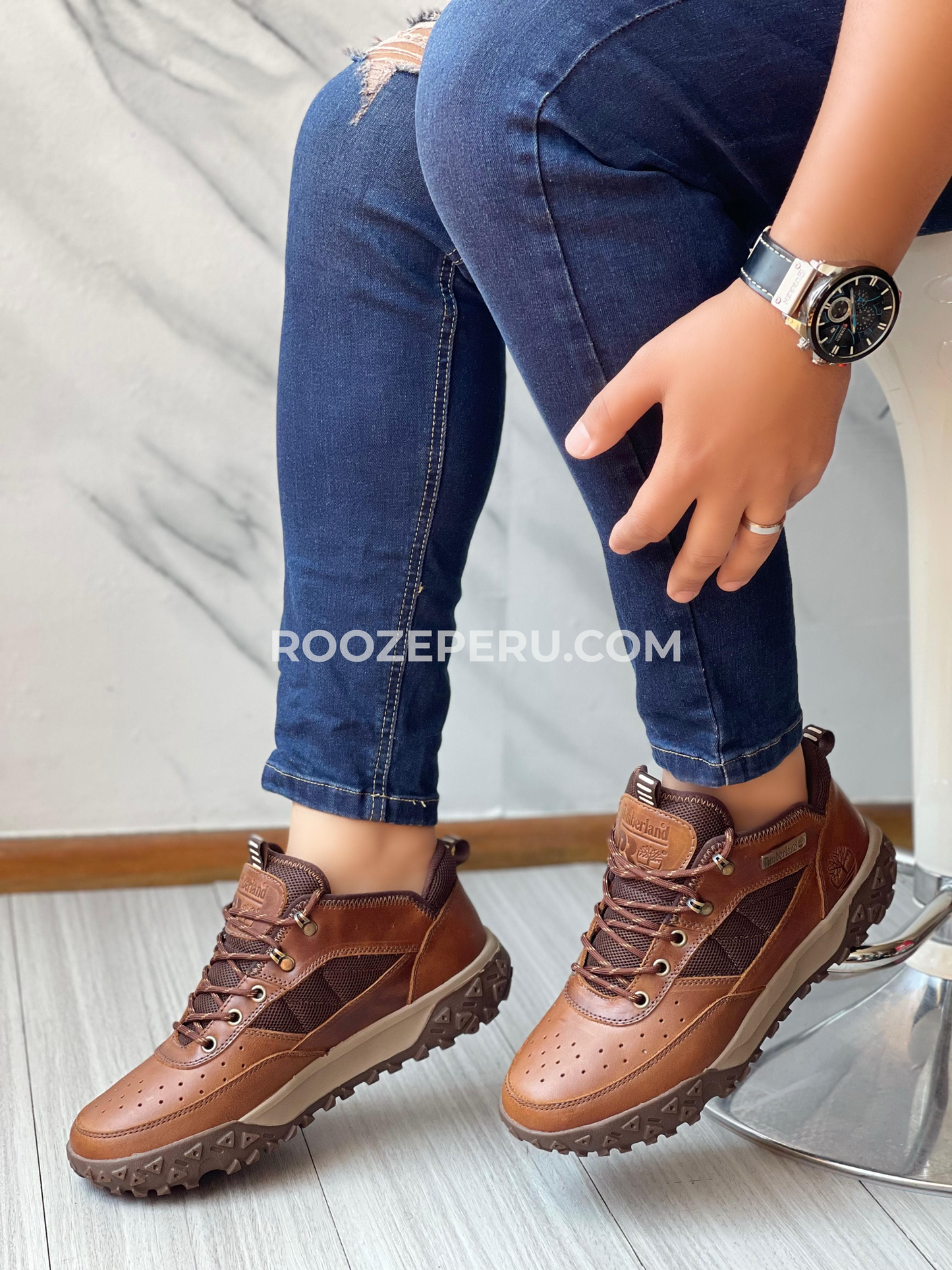 ZAPATO TIMBER - HABANO Cuero Premium