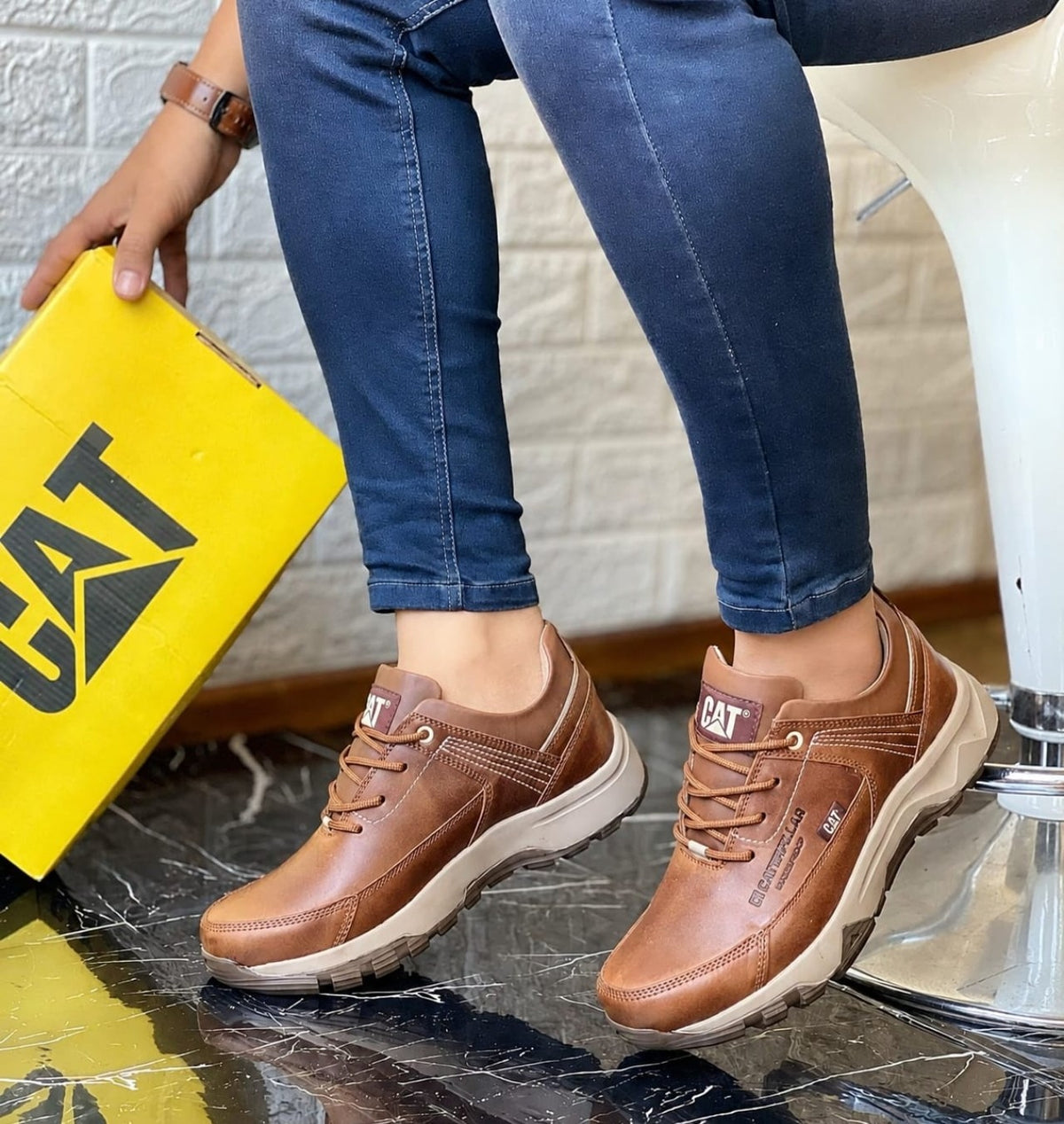 Zapato LETHER| Castaño