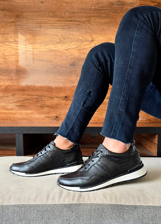ZAPATOS URB - NEGRO Cuero Premium