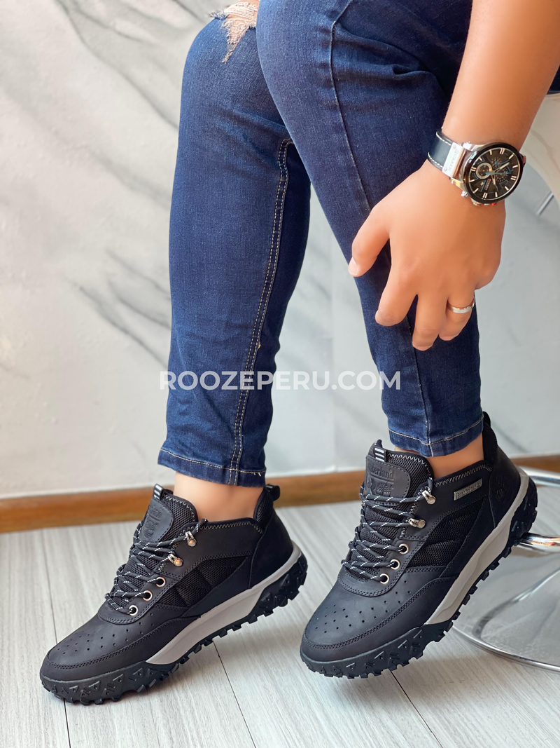 ZAPATO TIMBER - NEGRO Cuero Premium