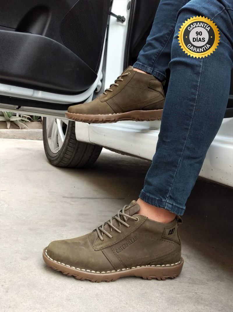 BOTIN KENNEDY - VERDE OLIVO Cuero Premium