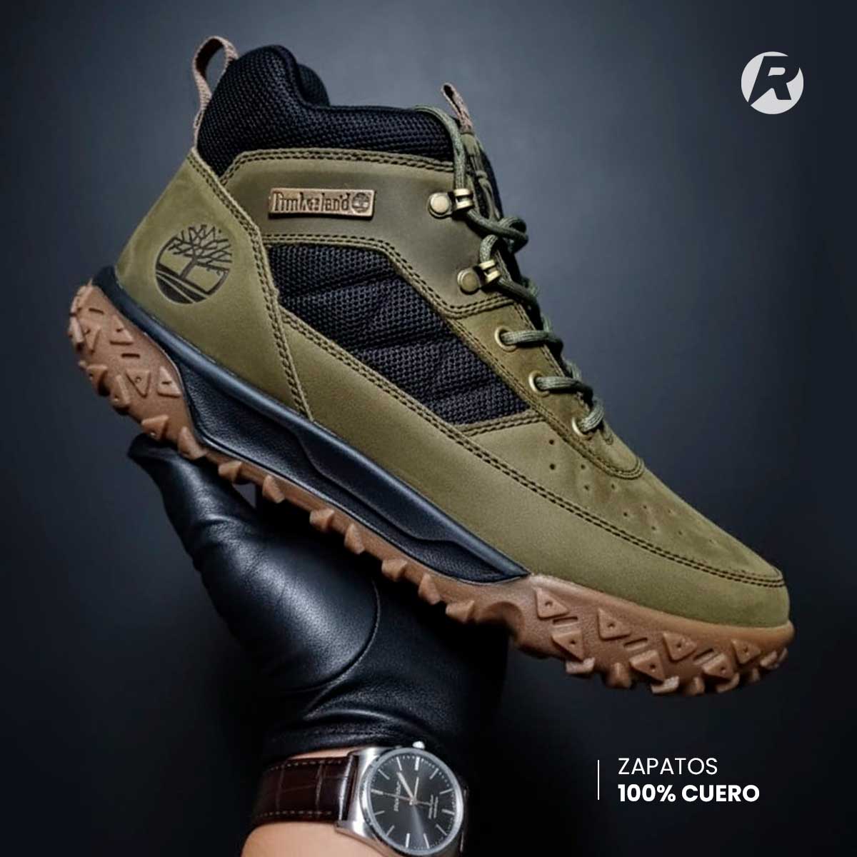 BOTIN TIMBER- VERDE NEGRO